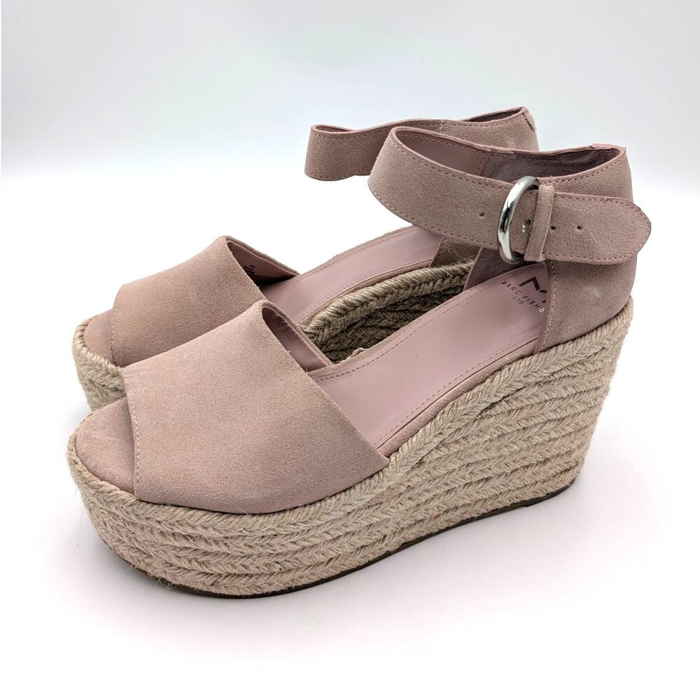 Marc Fisher LTD Alita Platform Wedge Sandal Women's Light Pink Size US9.5M EU40